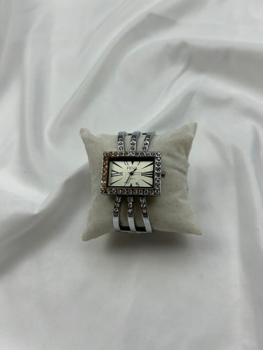 Vintage silver  inox bracelet jewelry watch