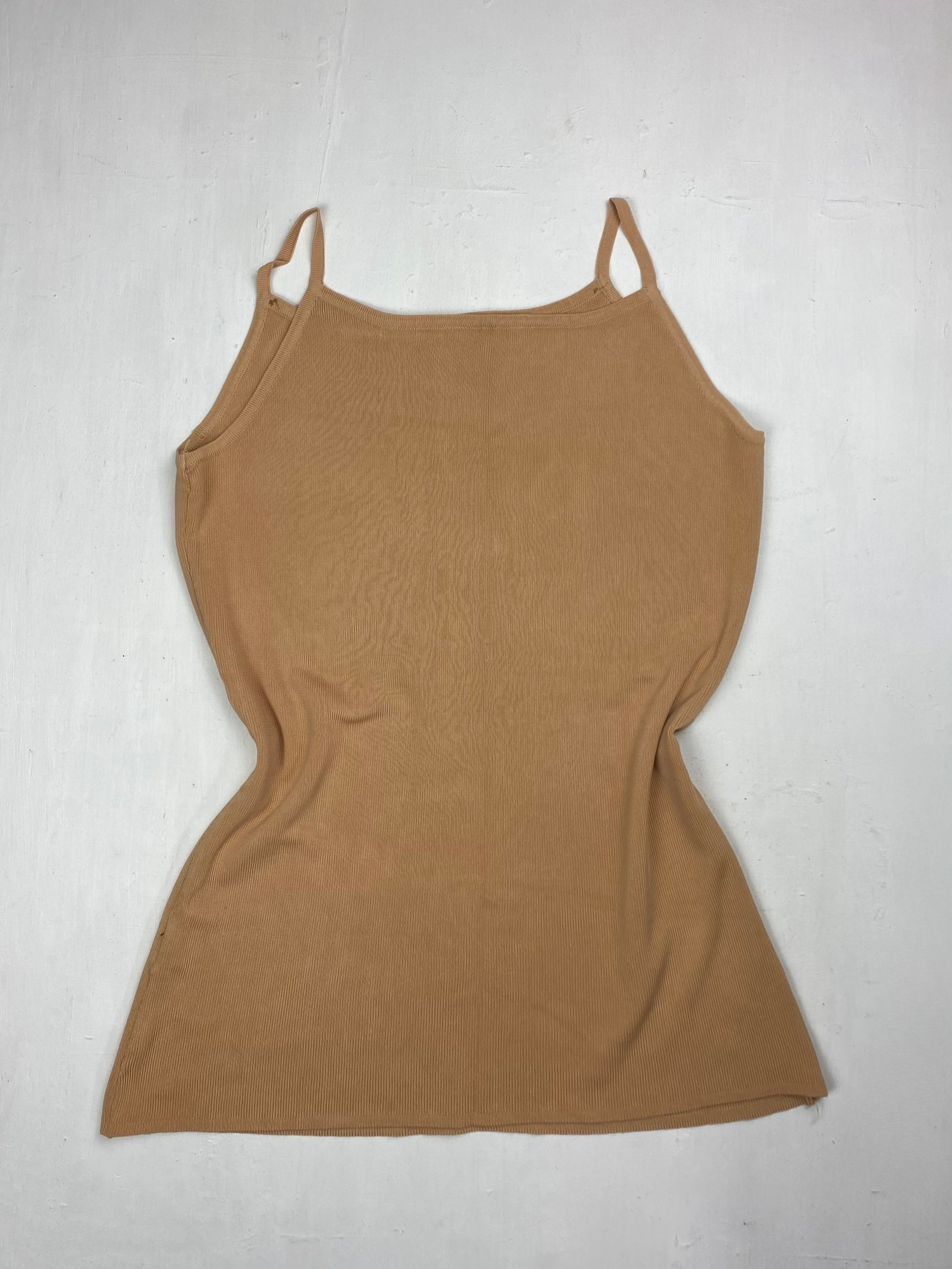 Beige knitted cami top (S)