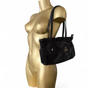 Black medium shoulder bag (24x18cm)