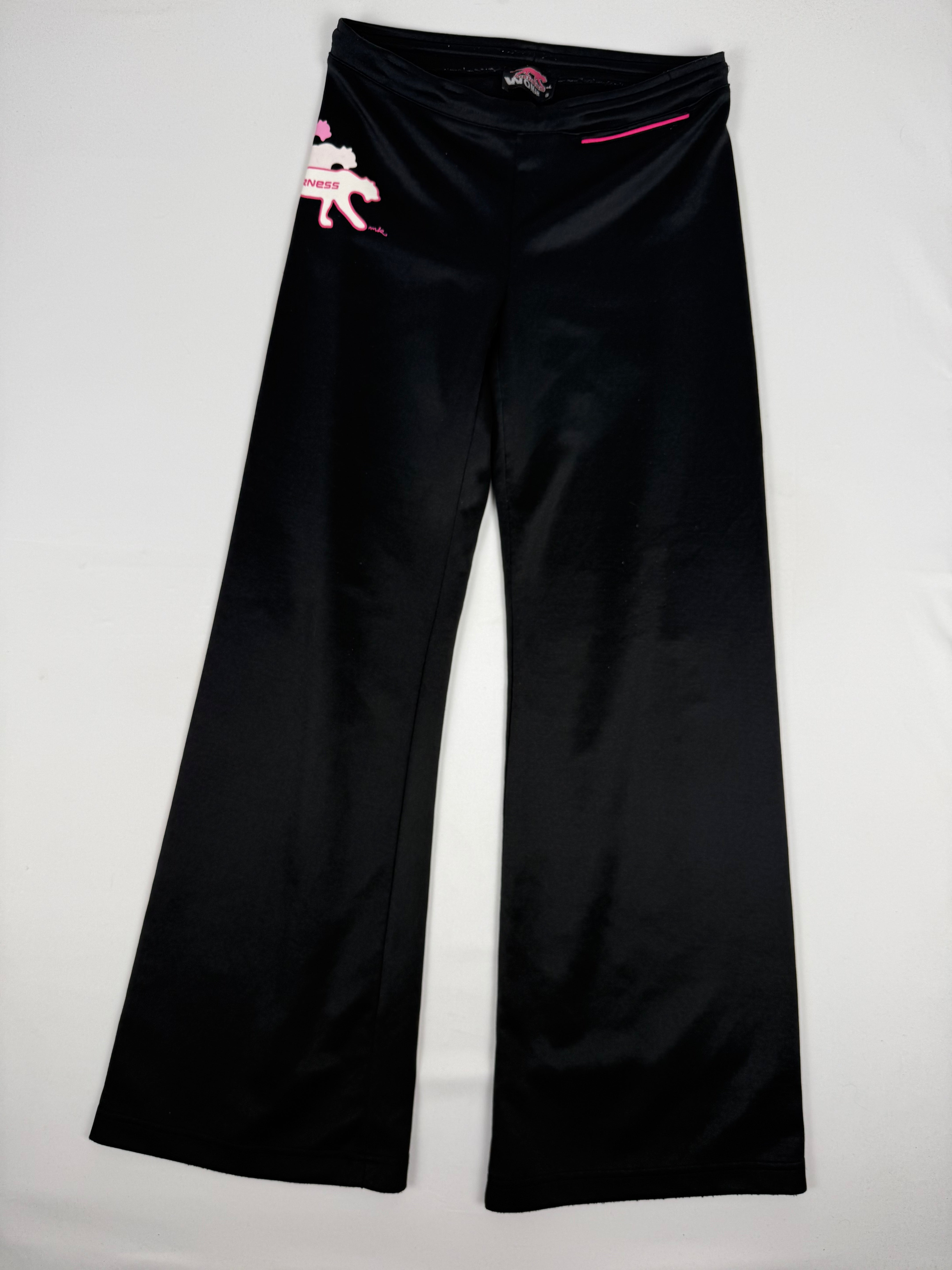 Black low rise activewear pants (S)