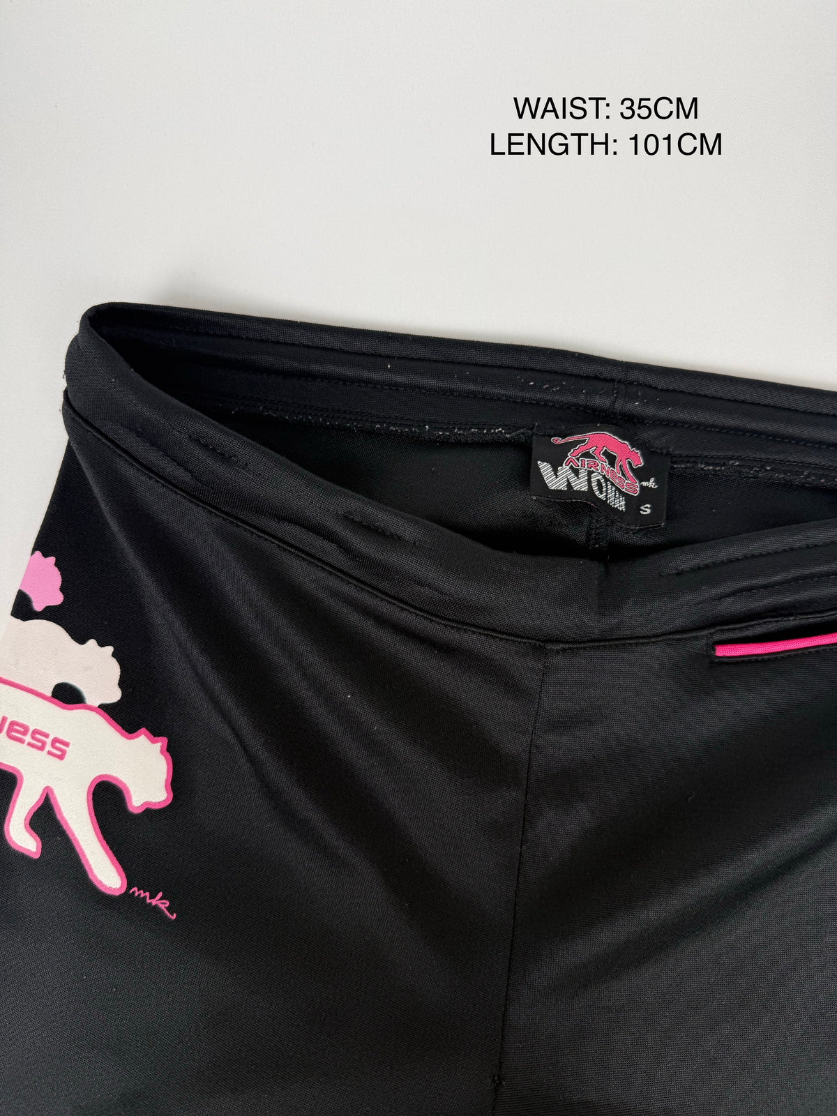 Black low rise activewear pants (S)