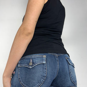 Rhinestones tight tank top (S/M)