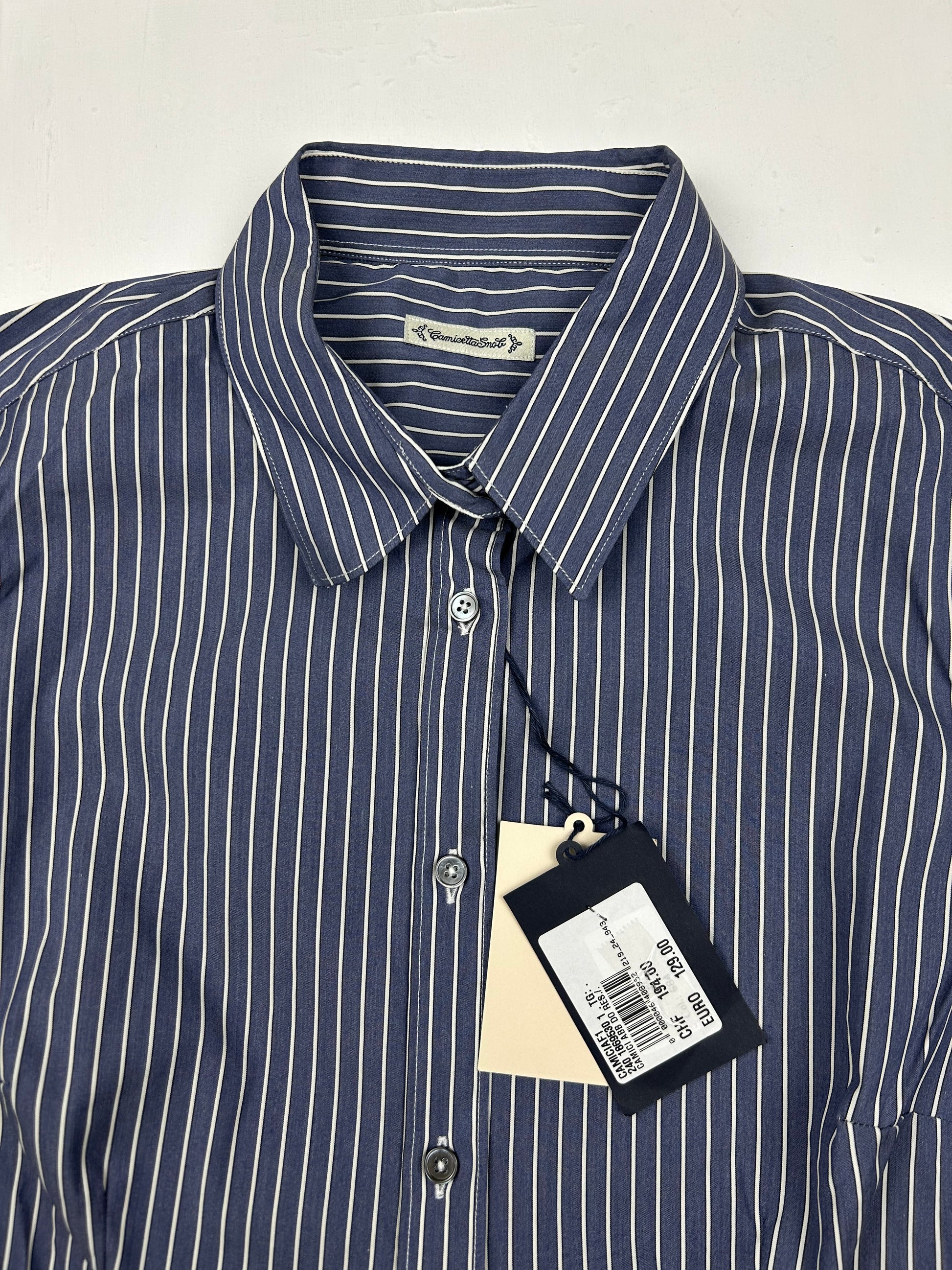 Blue striped brand new long sleeves tight shirt (S/M)