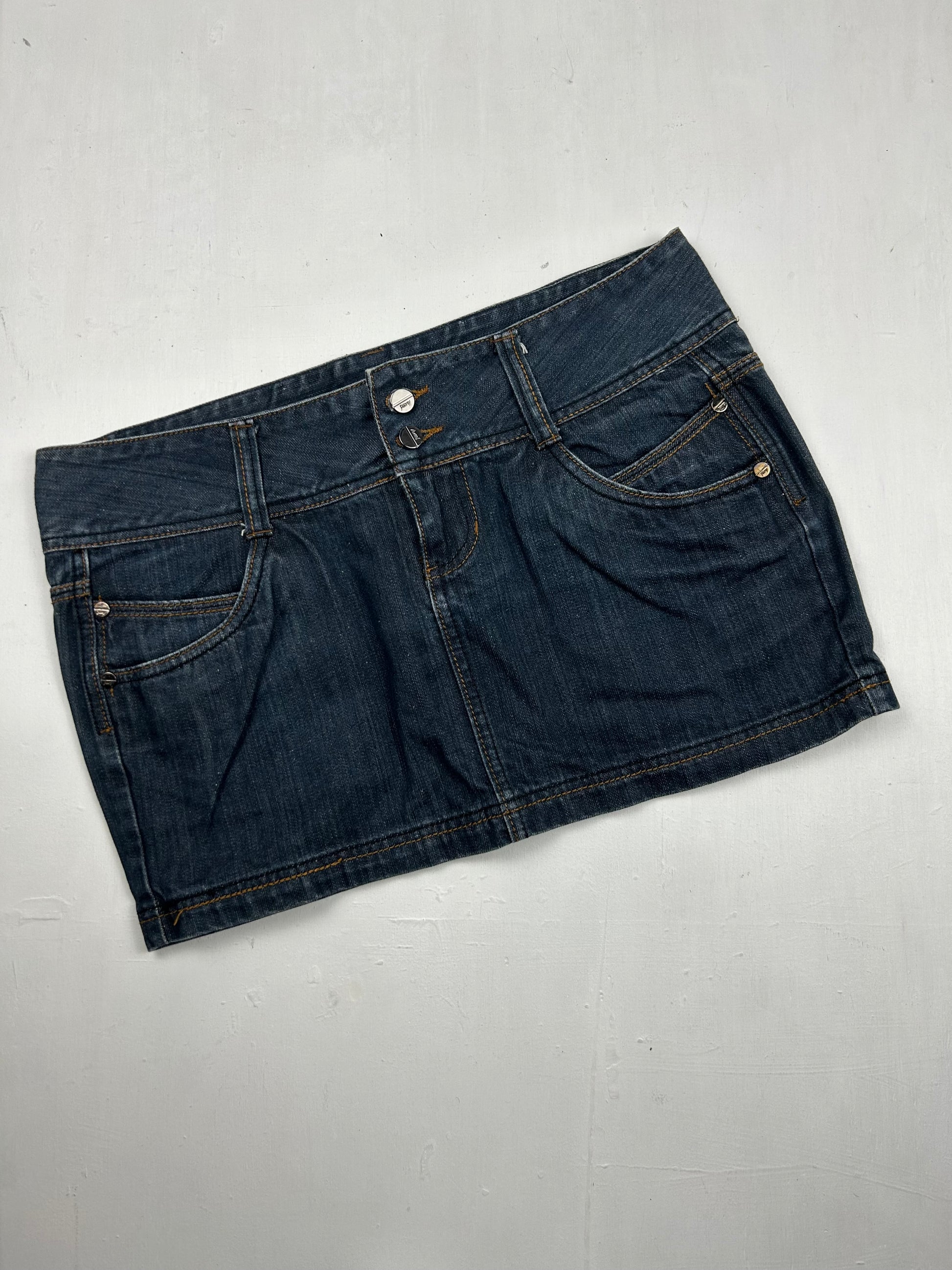 Navy denim mini  skirt (L/XL)