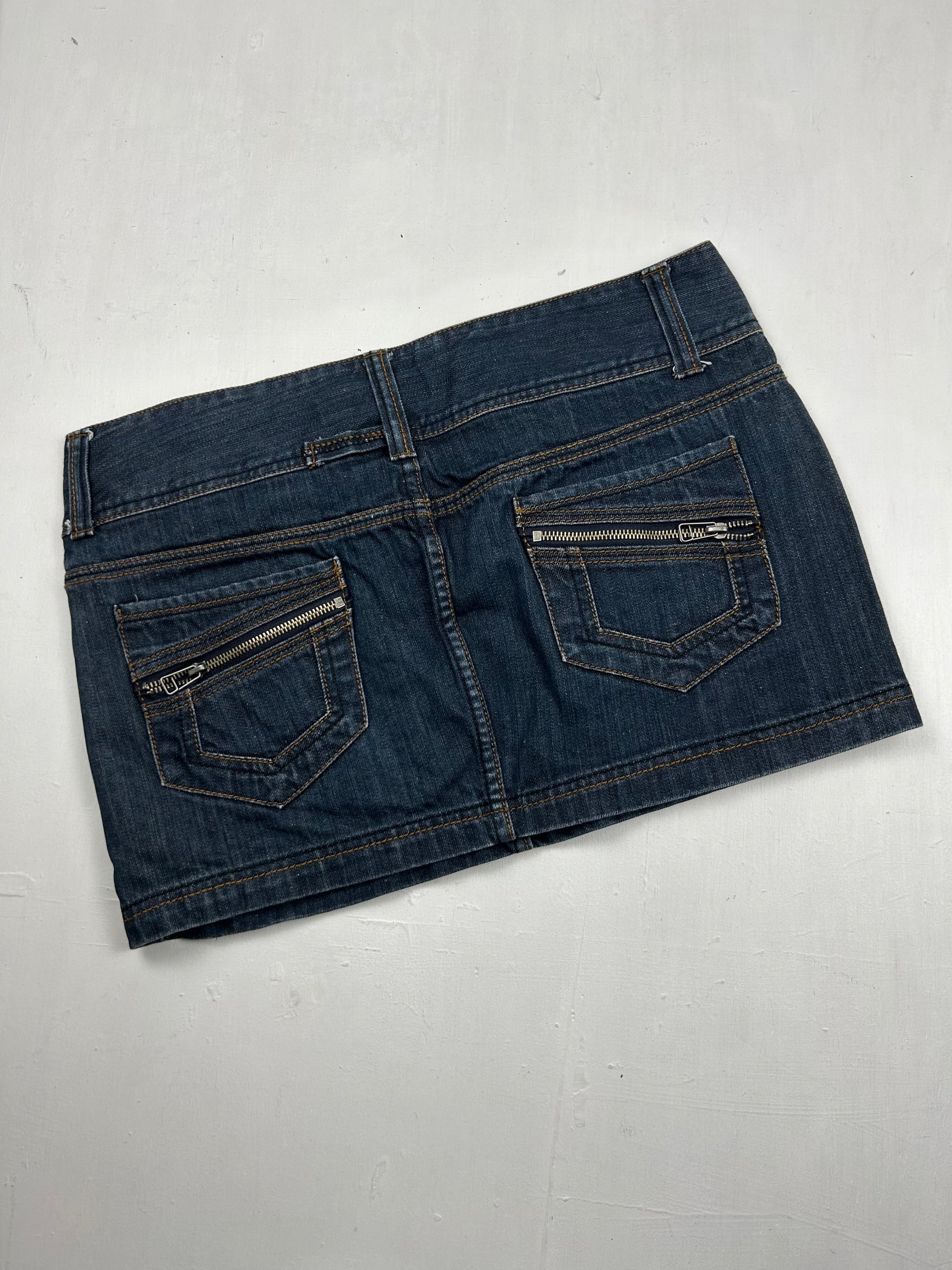 Navy denim mini  skirt (L/XL)