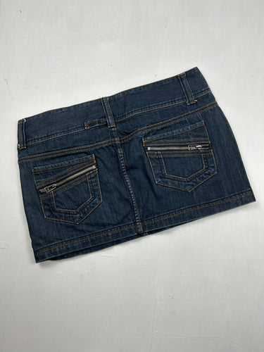 Navy denim mini  skirt (L/XL)