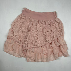 Baby pink lace pleated mini skirt (S/M)