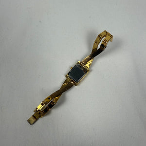 Vintage gold stainless steel jewelry watch