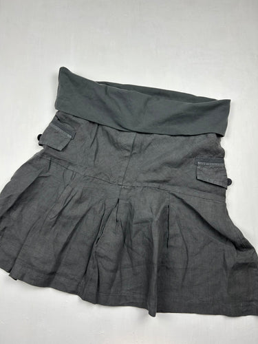 Grey pleated mini skirt (S/M)