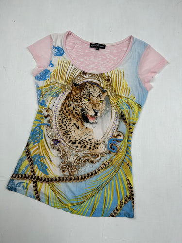 Multicolor tiger logo tee (S/M)