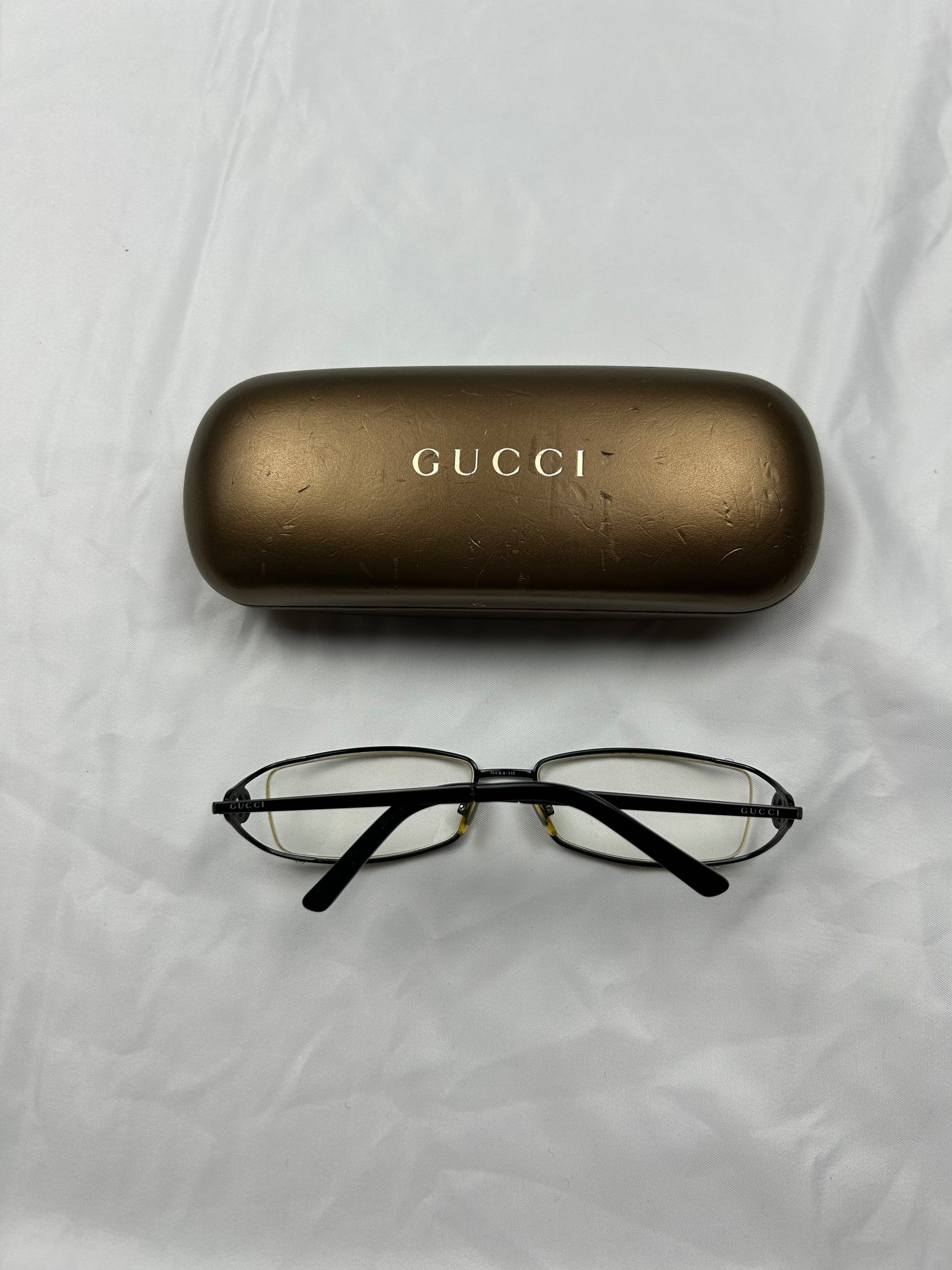 Office metallic logo glasses (adapted lenses)