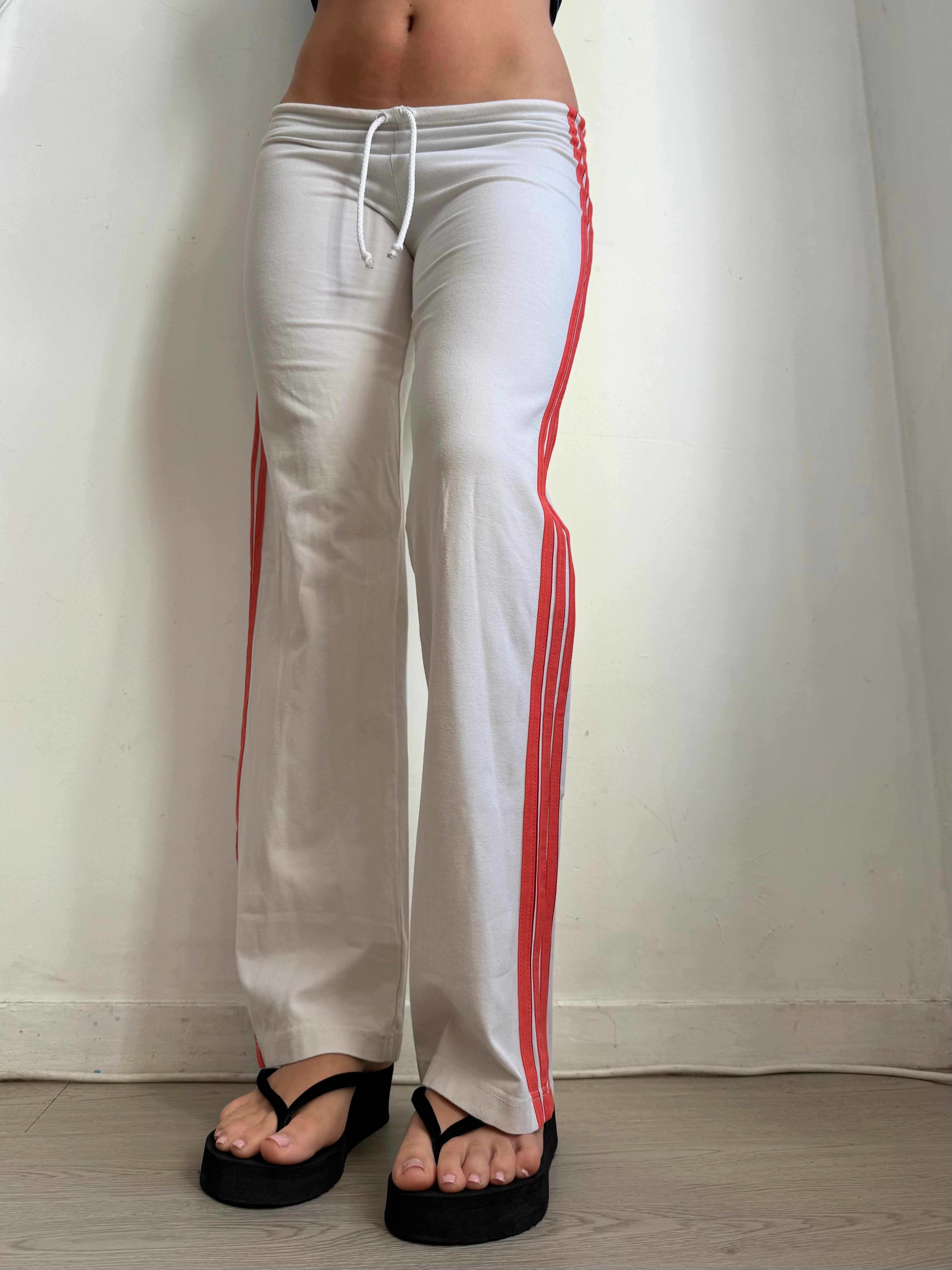 Pantalon droit taille basse en jean noir (XS)
