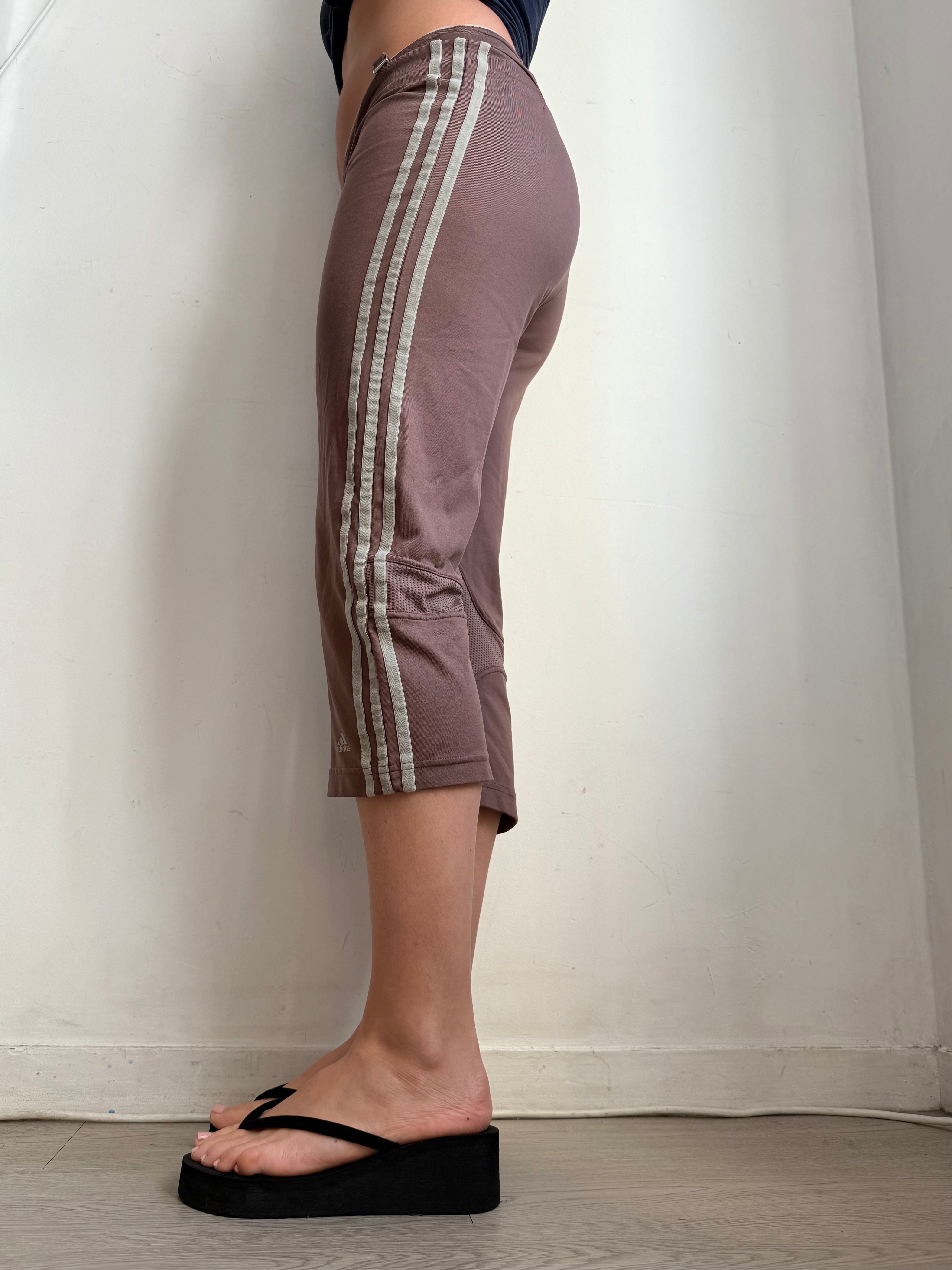 Brown super stretchy capri pants (L)