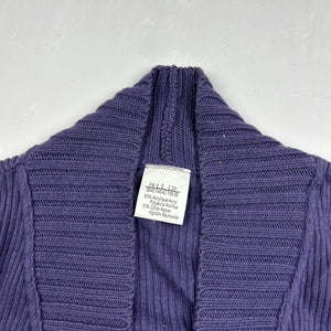 Purple cardigan lace up  jumper (M/L)