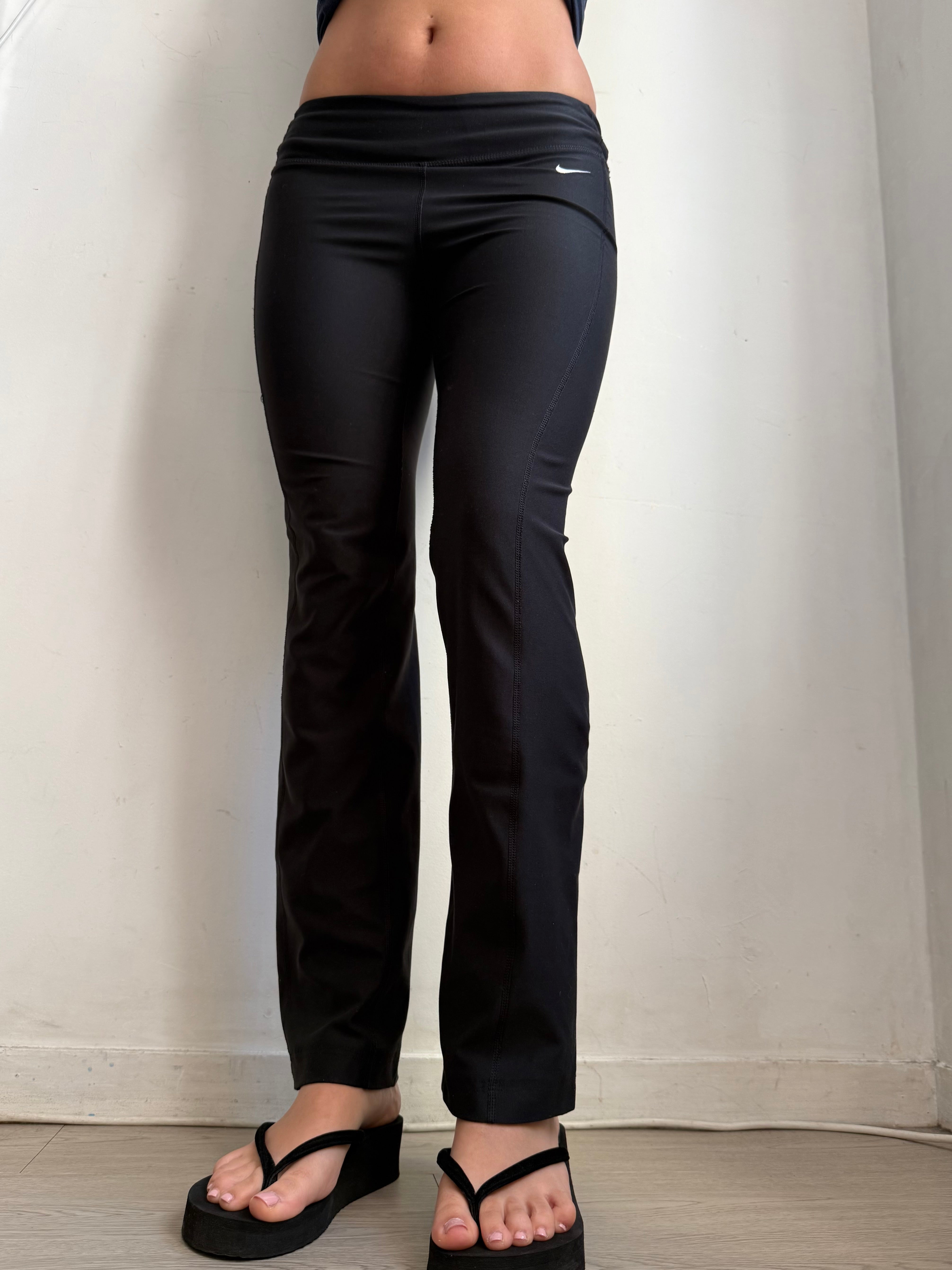 Black flare leggings pants (XS)