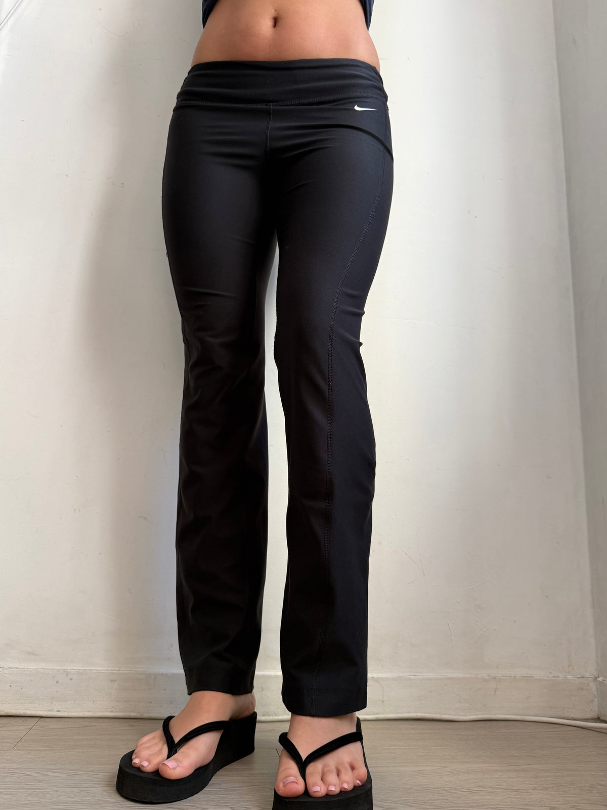 Black flare leggings pants (XS)