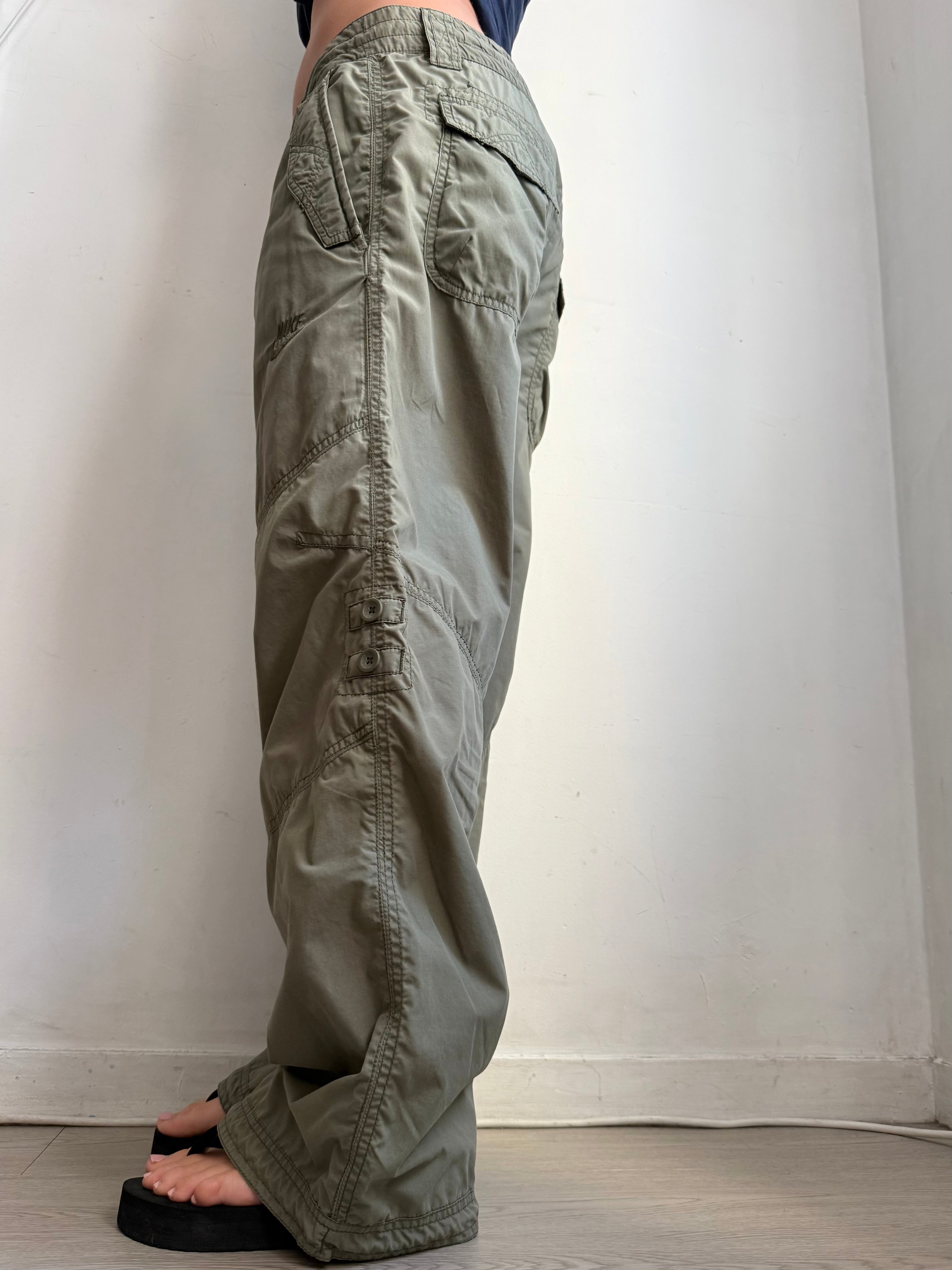 Pantalon corsaire taille basse à pois (S/M)