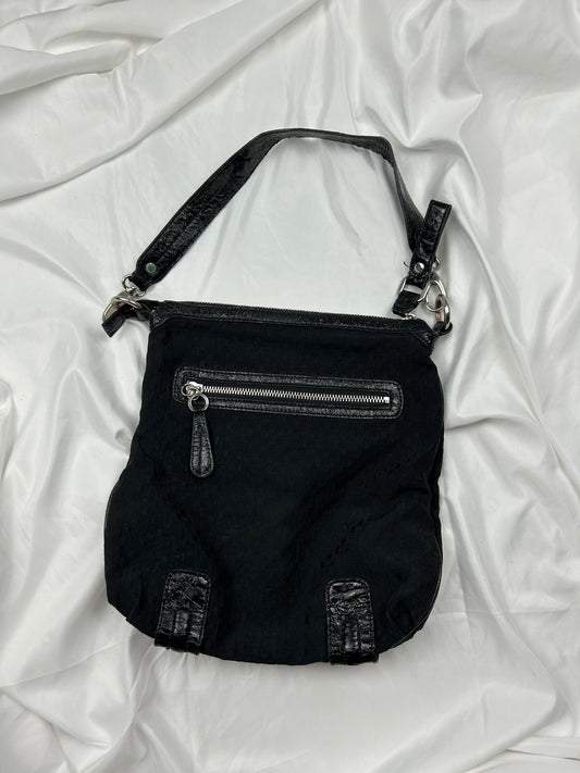 Black buckle shoulder bag