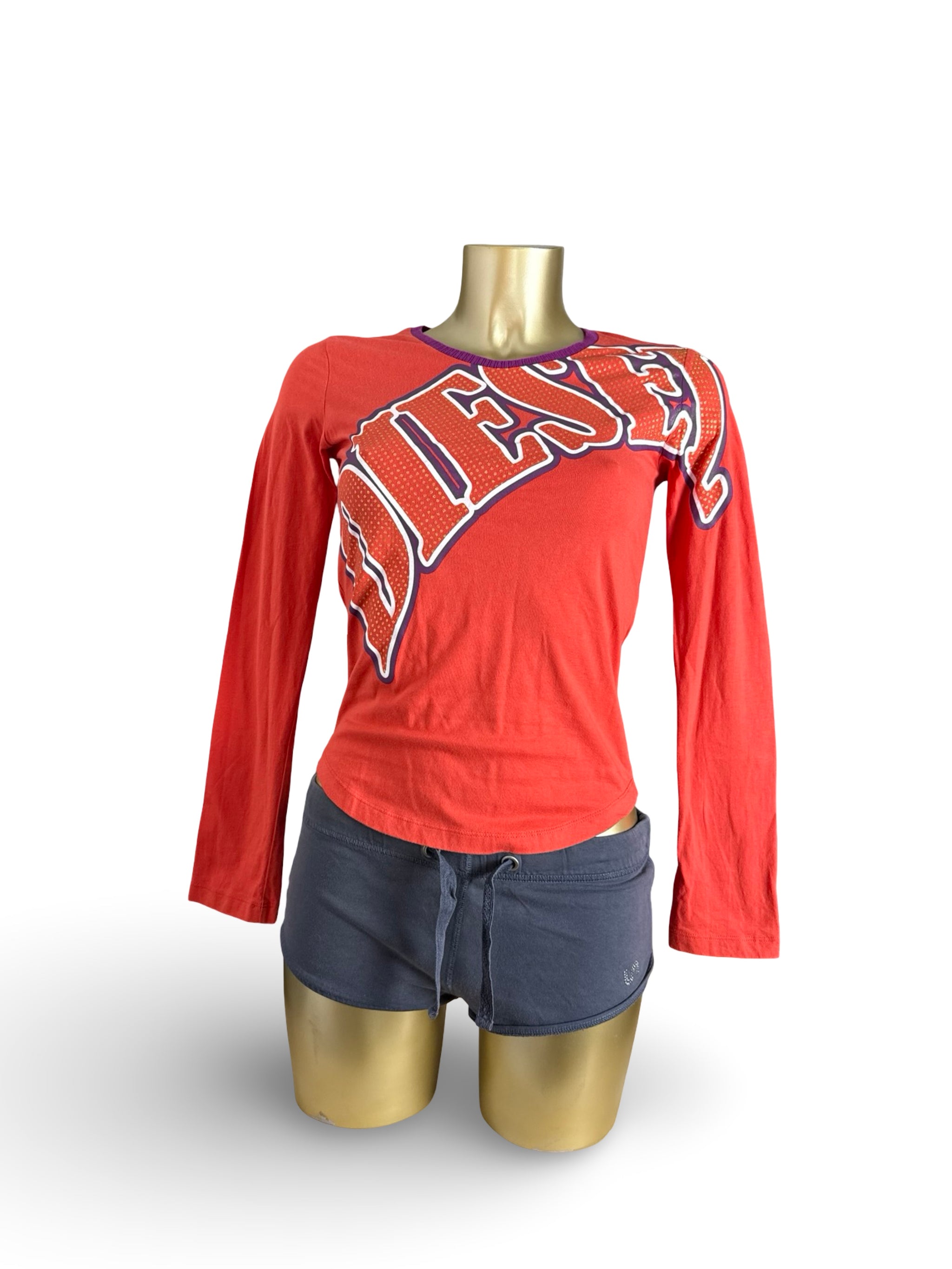 Orange logo long sleeves top (XS/S)