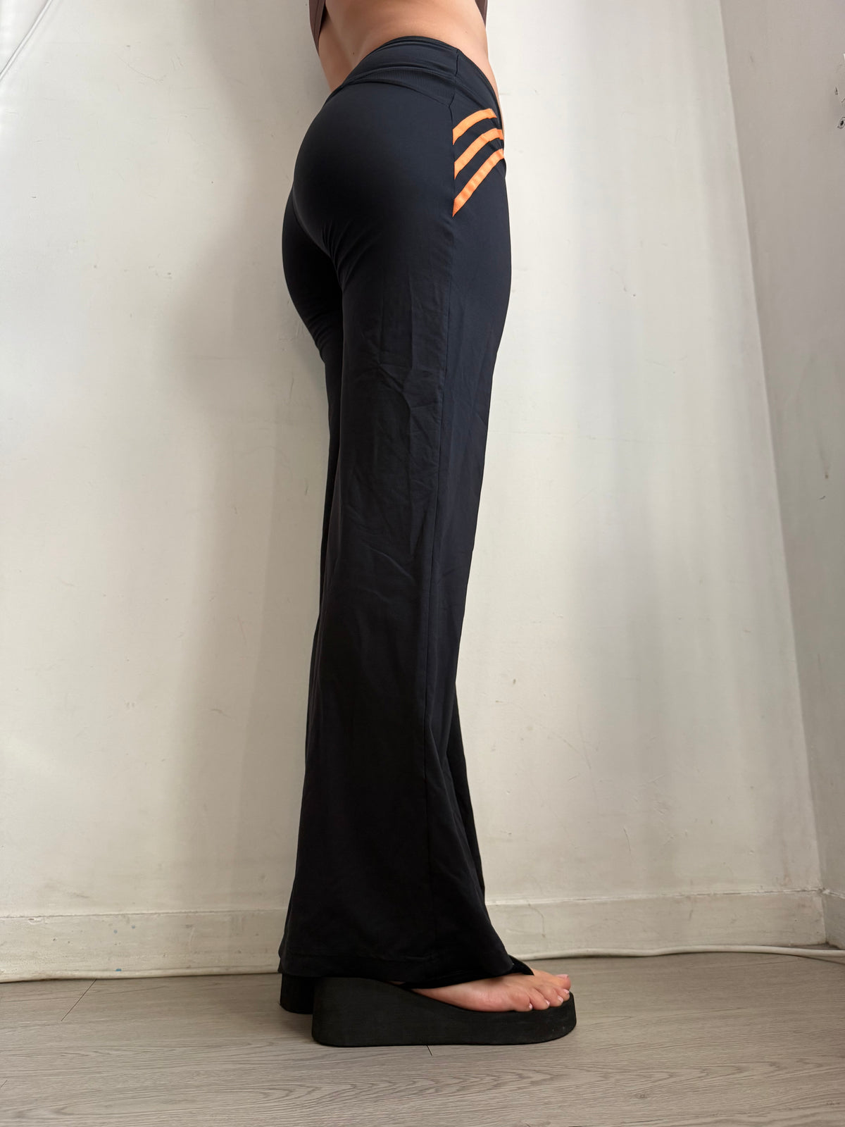 Pantalon corsaire taille basse à pois (S/M)