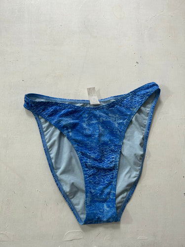 90s high waisted blue bikini bottom (M)