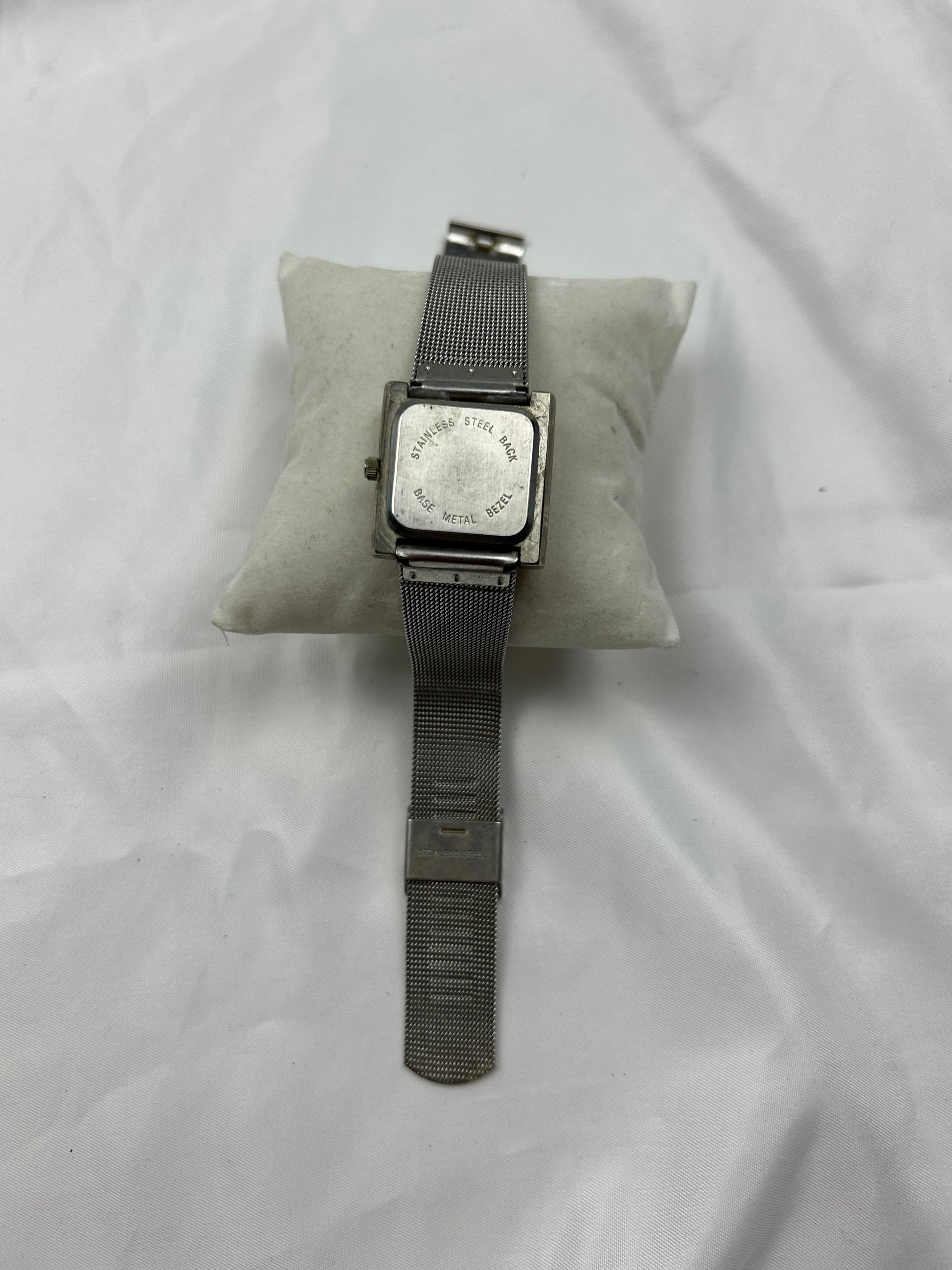 Vintage stainless steel silver watch jewelry