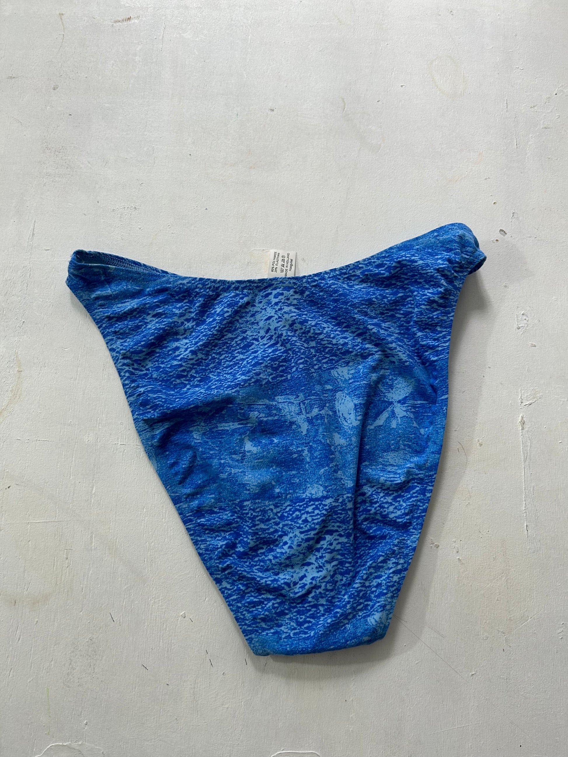 90s high waisted blue bikini bottom (M)