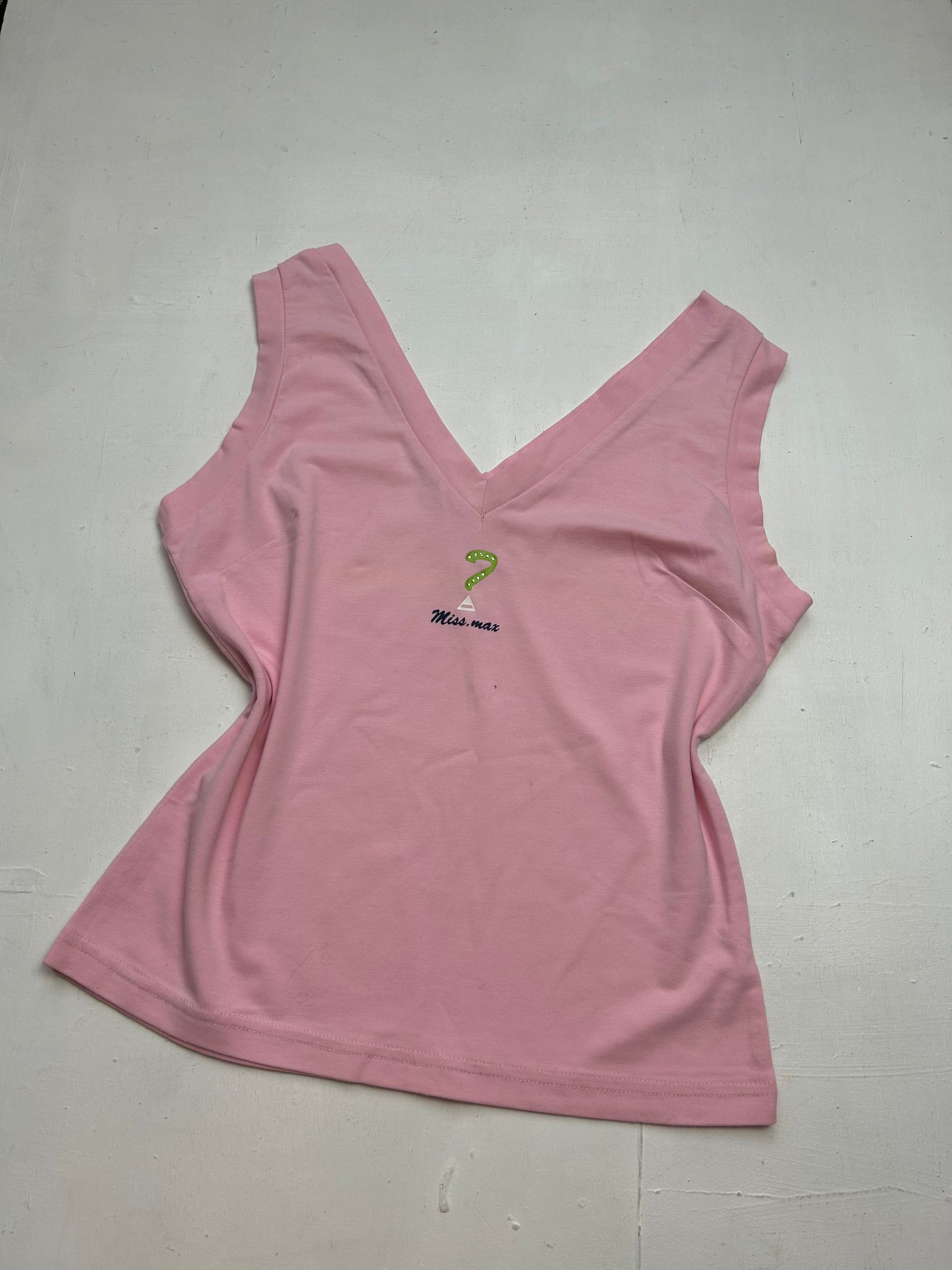 Baby pink stretchy cami top (M)