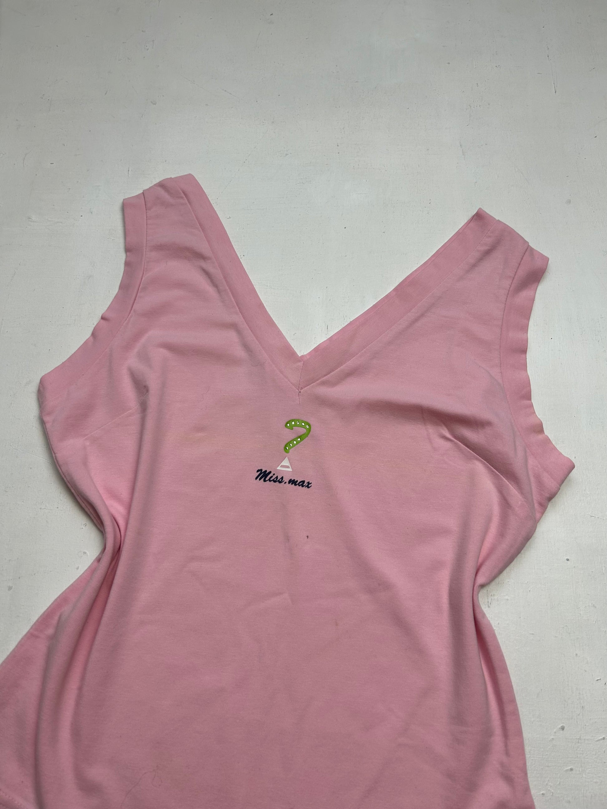 Baby pink stretchy cami top (M)