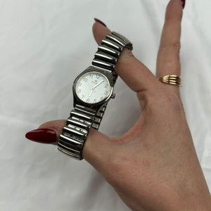 Vintage stainless steel silver watch jewelry