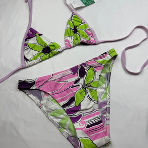 Floral multicolor brand new bikini set (M)