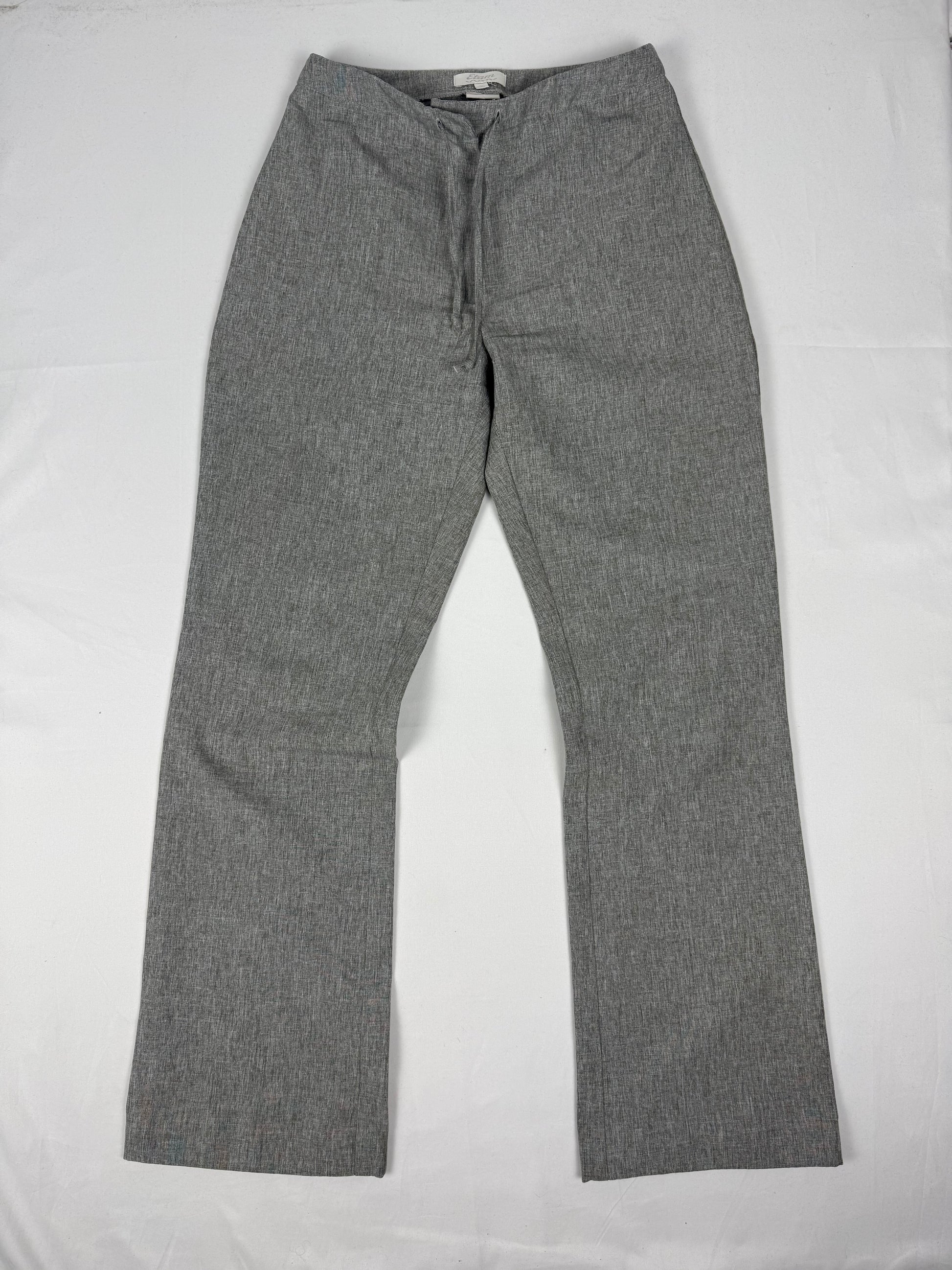Grey office flare bootcut pants (S)