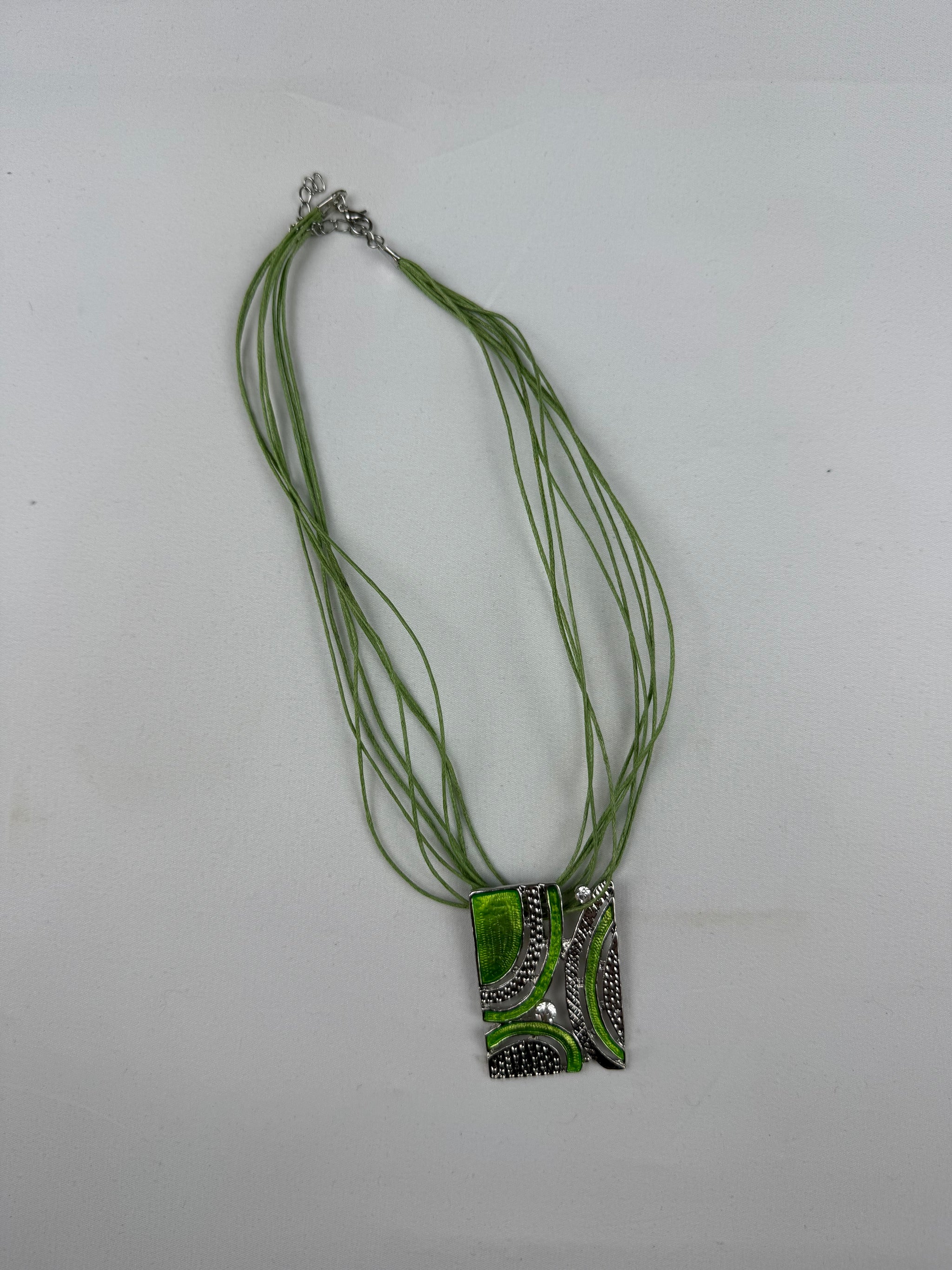 Cord boho pendant necklace