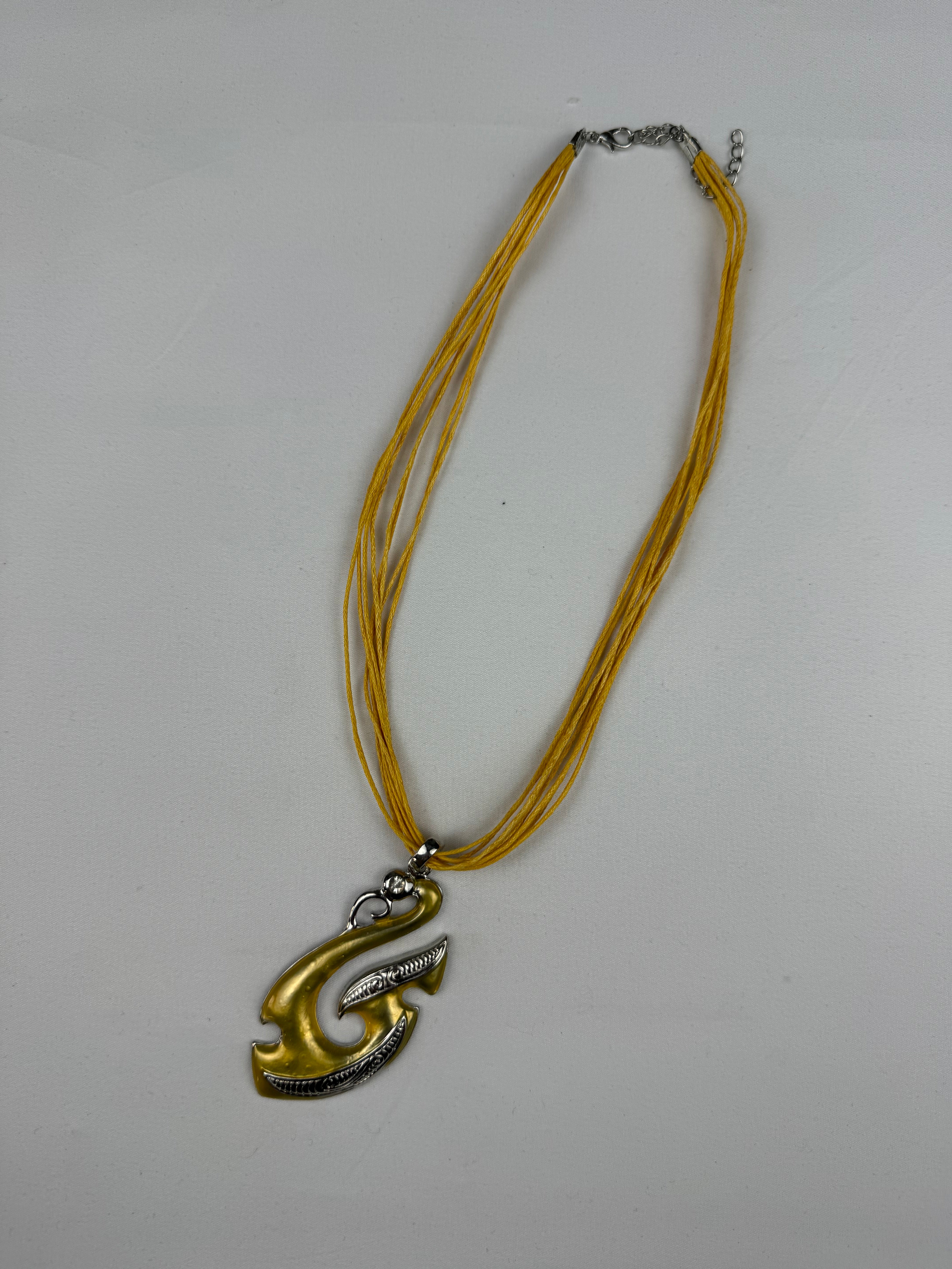 Cord boho pendant necklace