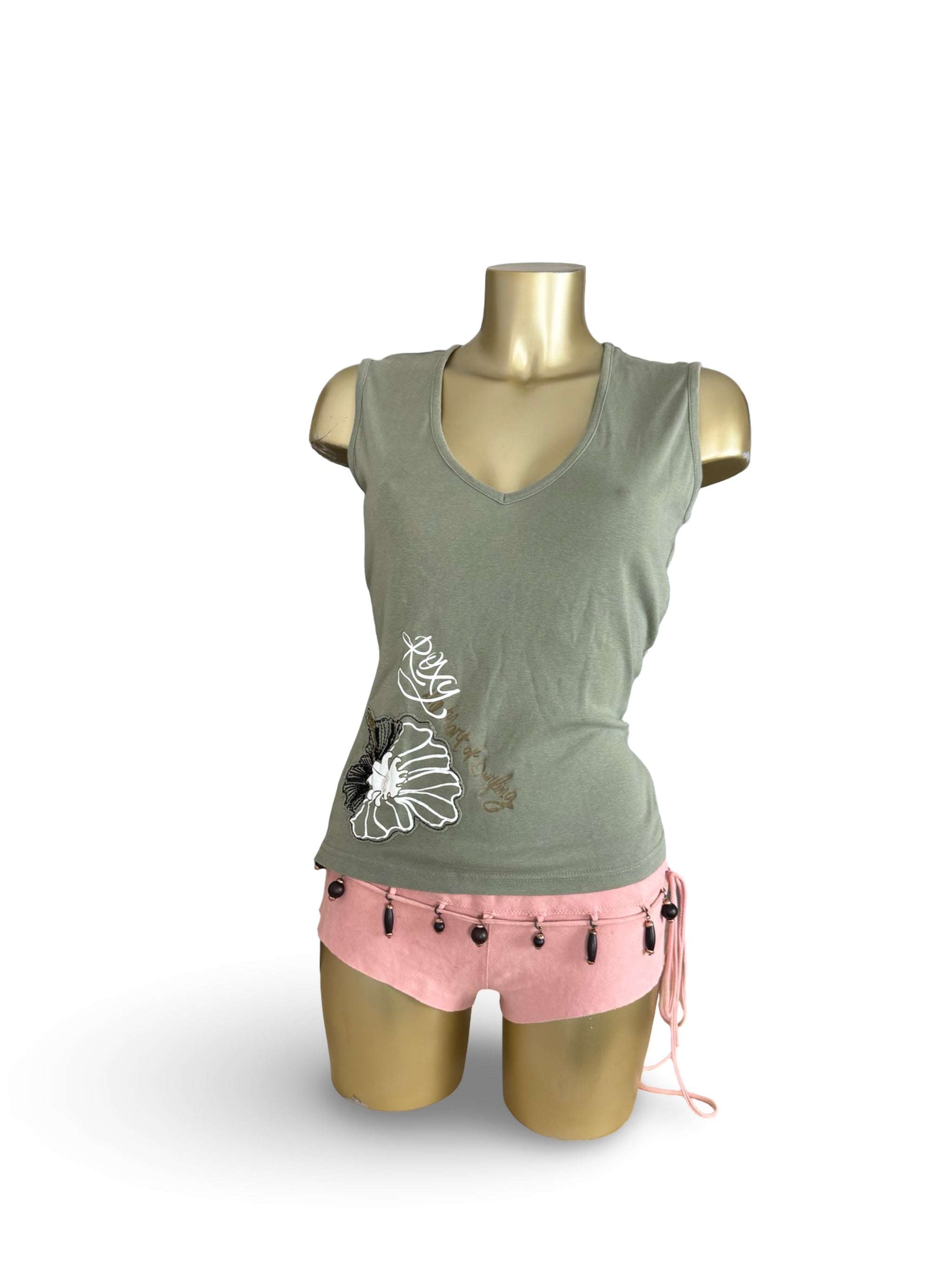 Khaki 100% cotton top (XL)