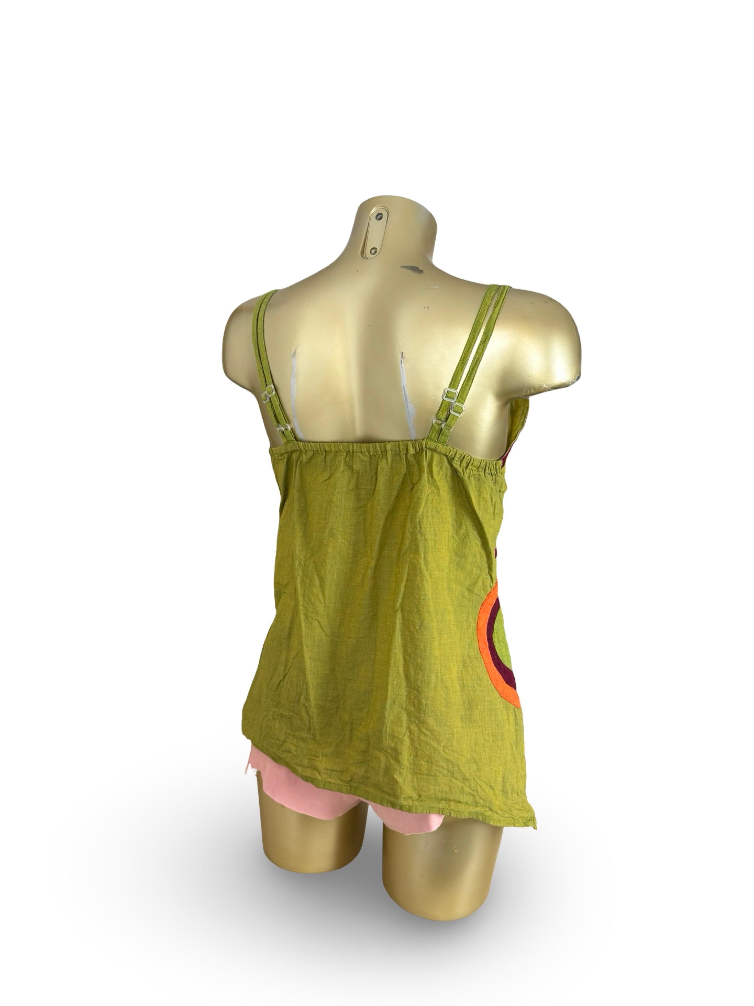 Khaki 100% cotton top (M)