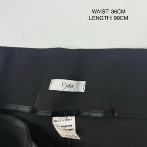 Black low rise corset office flare pants (XS/S)