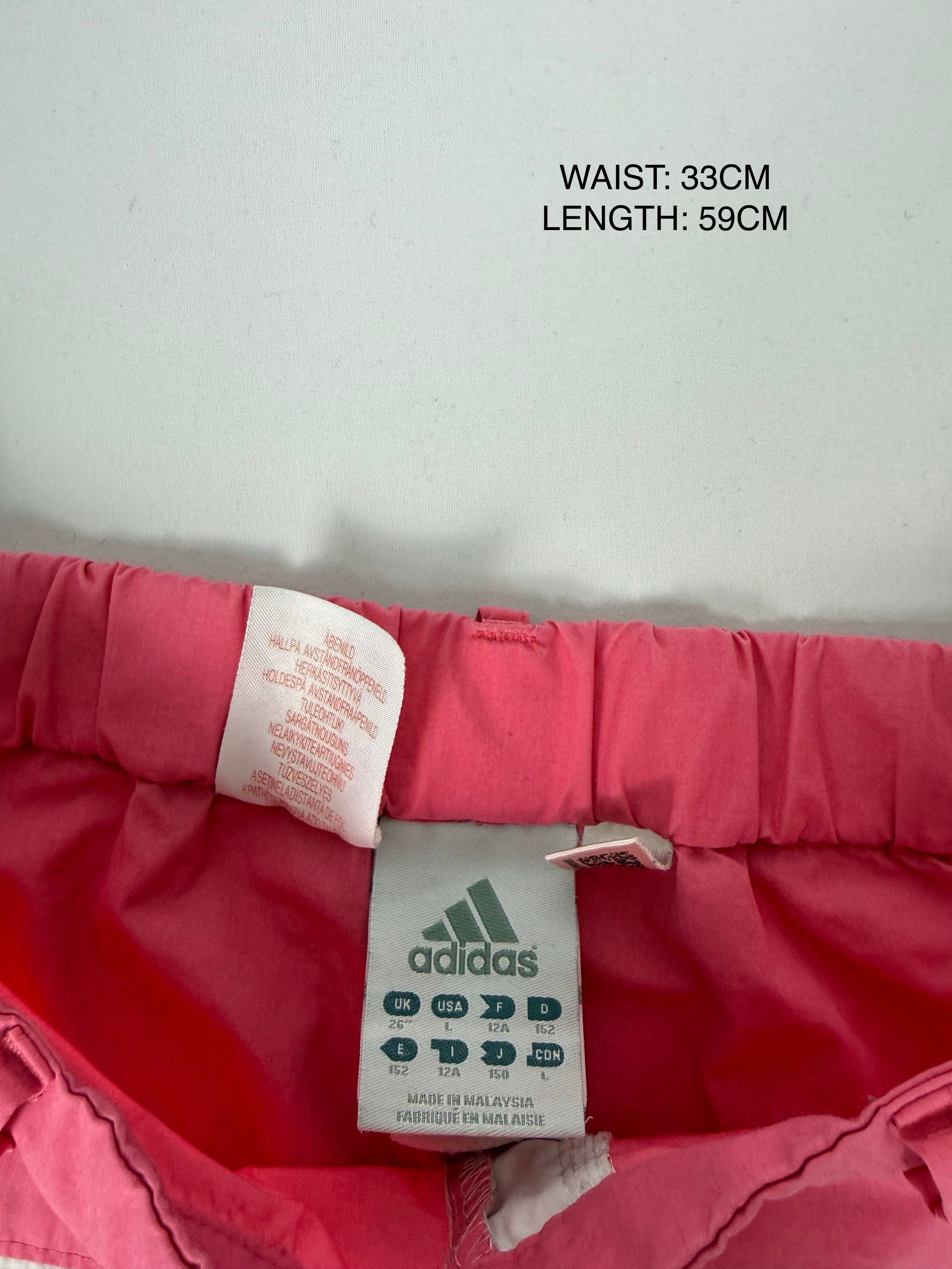Pink activewear top +pants set (XS)