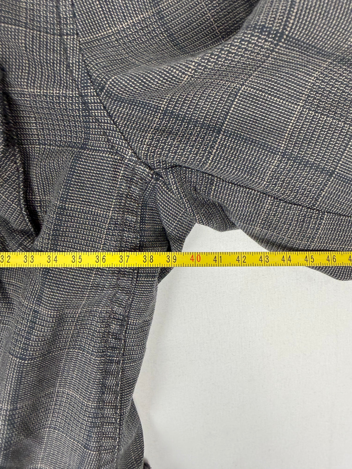 Grey check print blazer jacket (S)