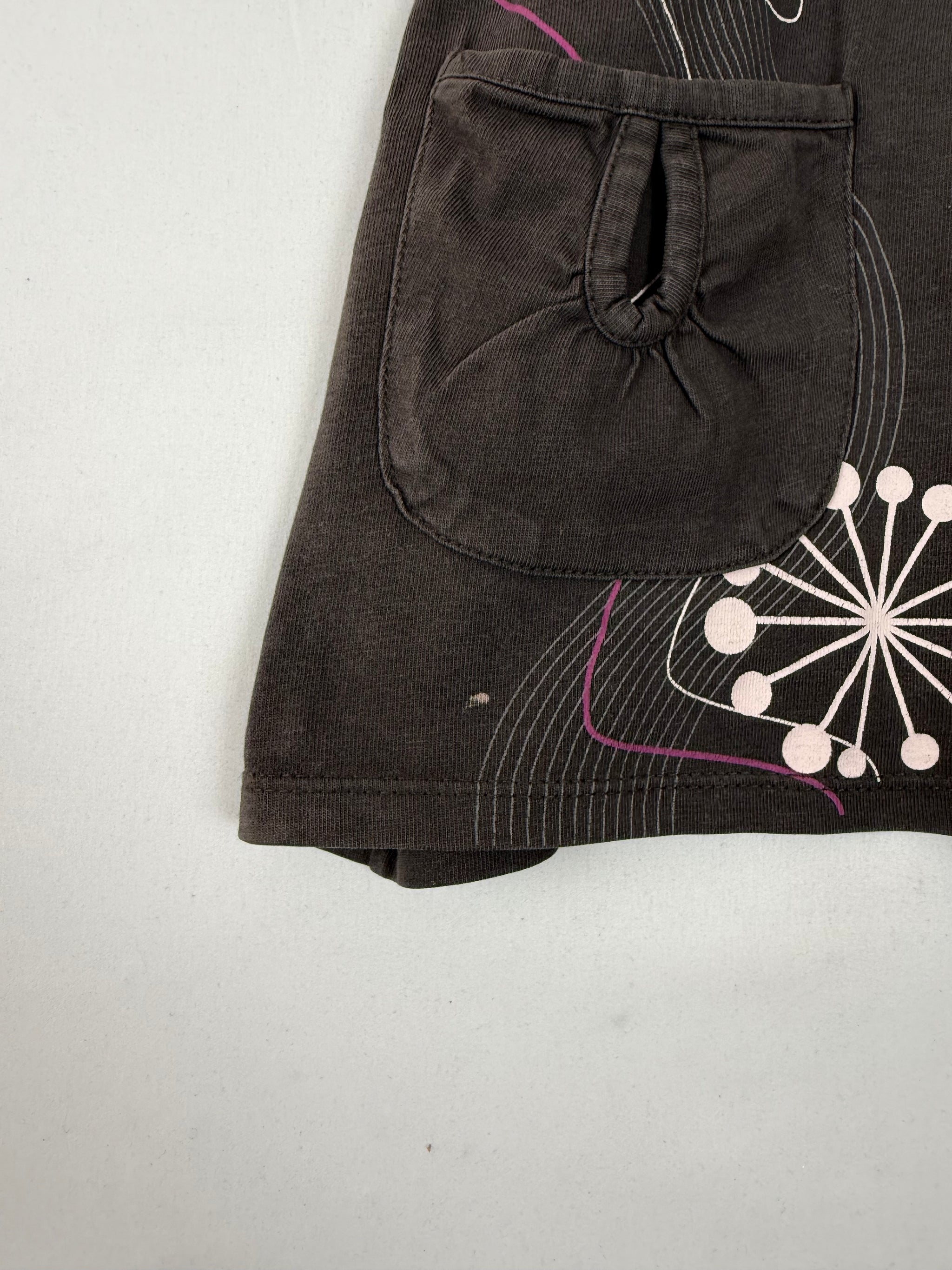 Brown 100% cotton graphic tee (S/M)