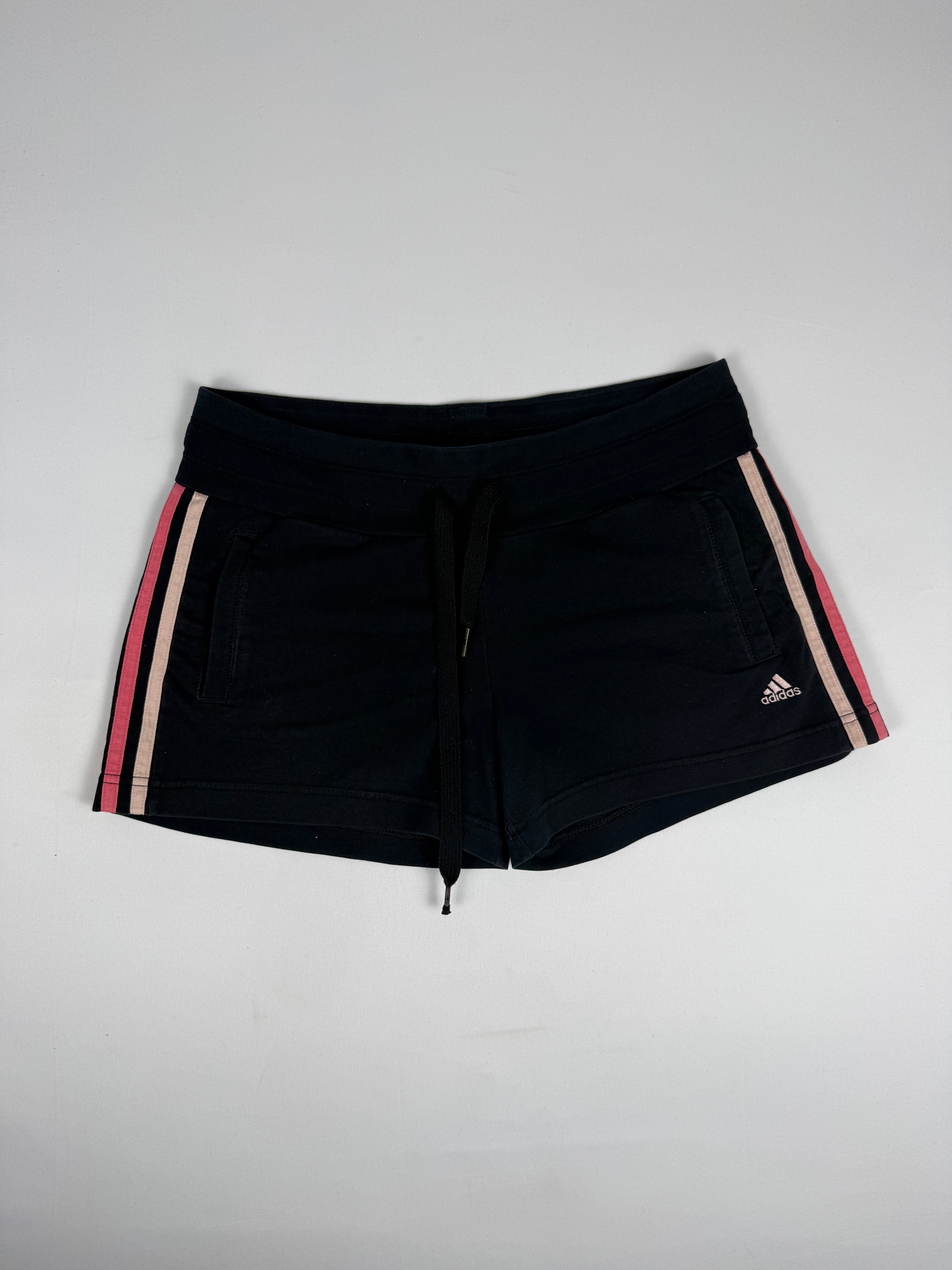 Black activewear low rise mini short (M)