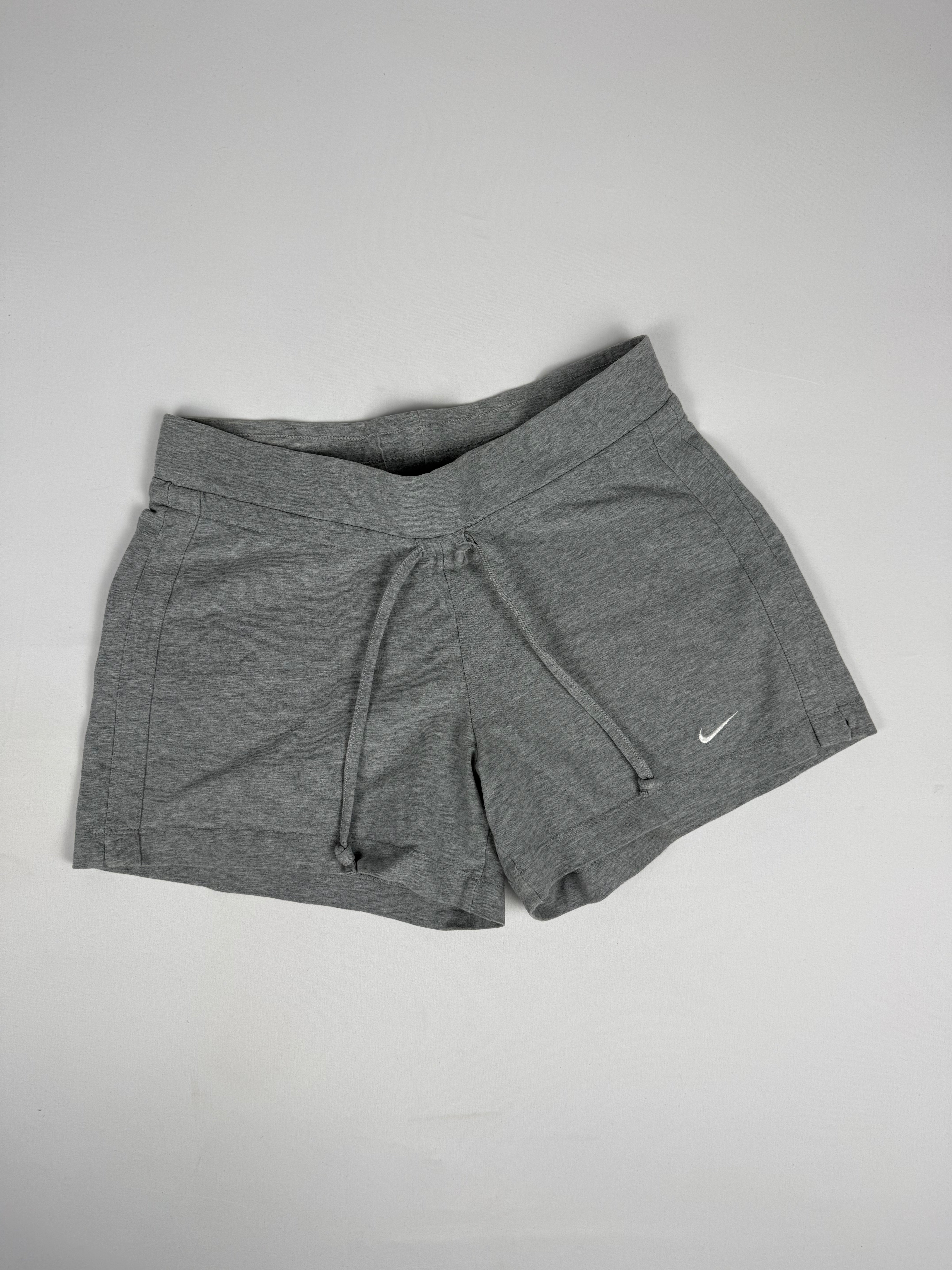 Grey cotton activewear mini short (S)