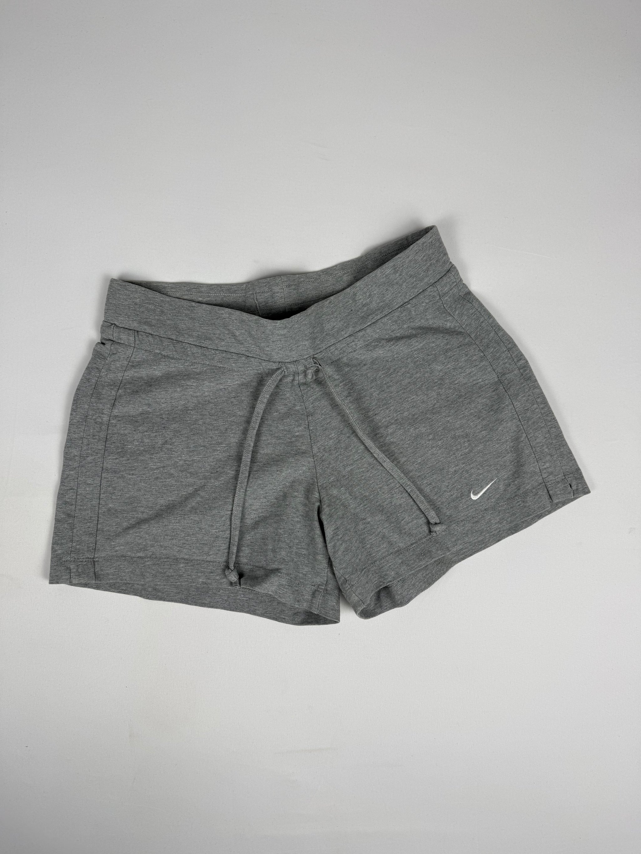 Grey cotton activewear mini short (S)