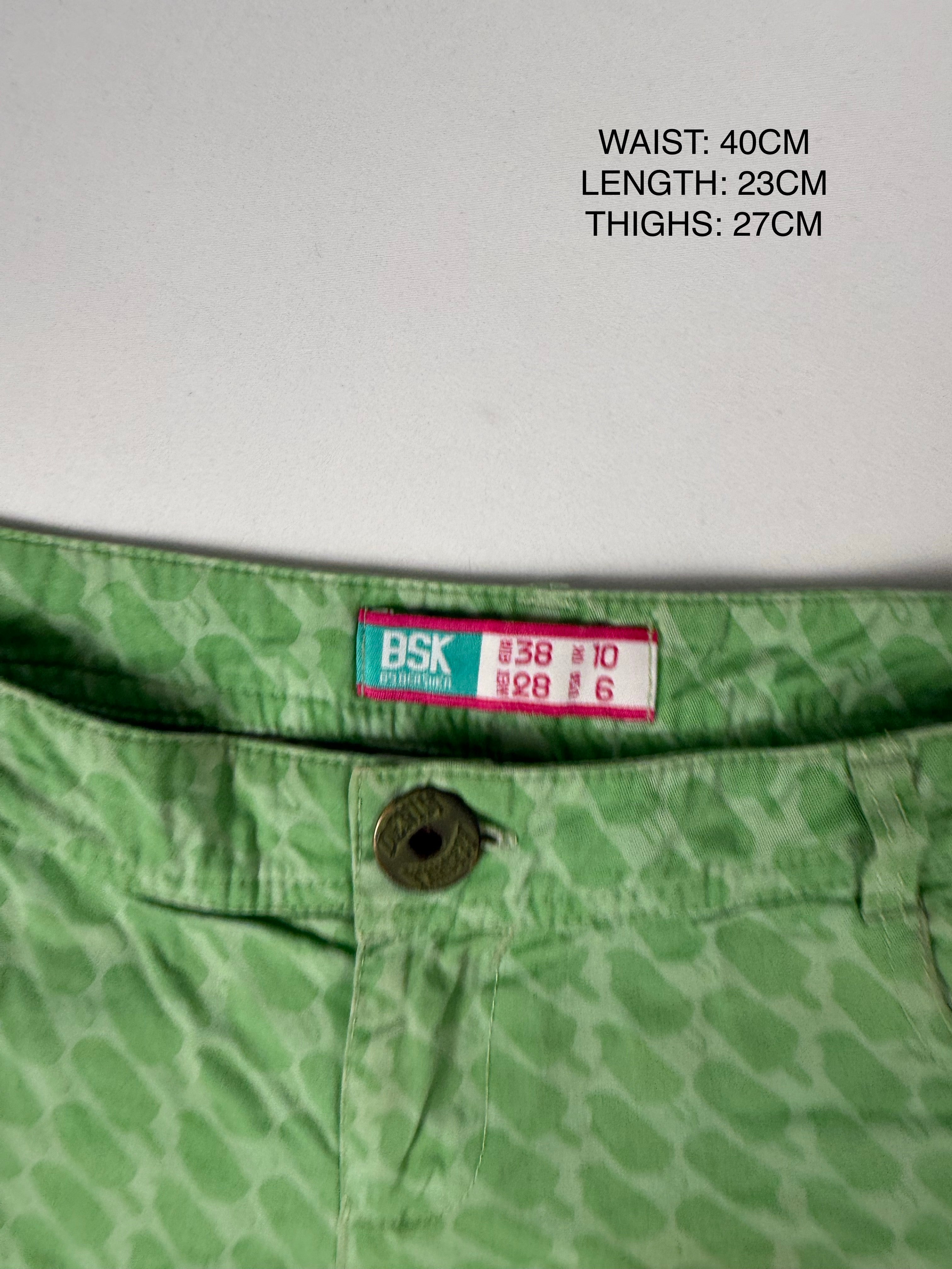 Ice cream print cotton low rise mini short (S)