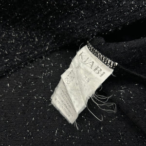 Black glitters knitted tank top (S/M)