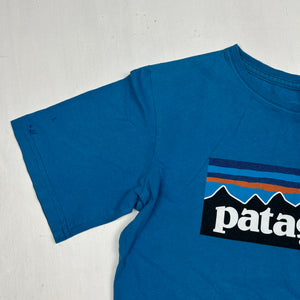 Blue logo 100% cotton tee (S/M)