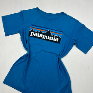 Blue logo 100% cotton tee (S/M)