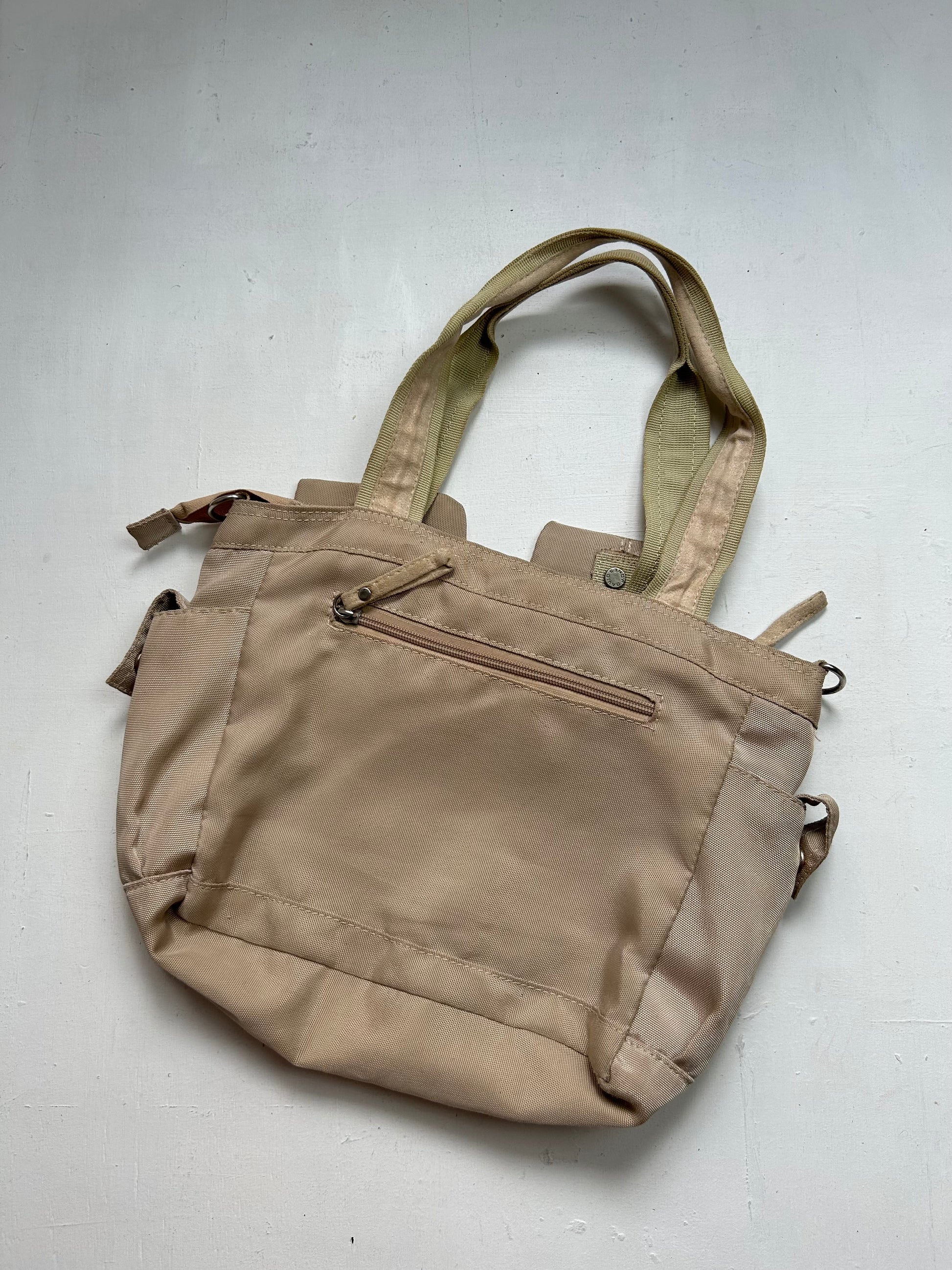 Beige medium uni shoulder bag