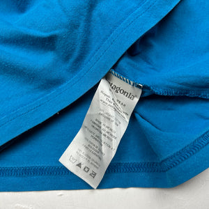 Blue logo 100% cotton tee (S/M)