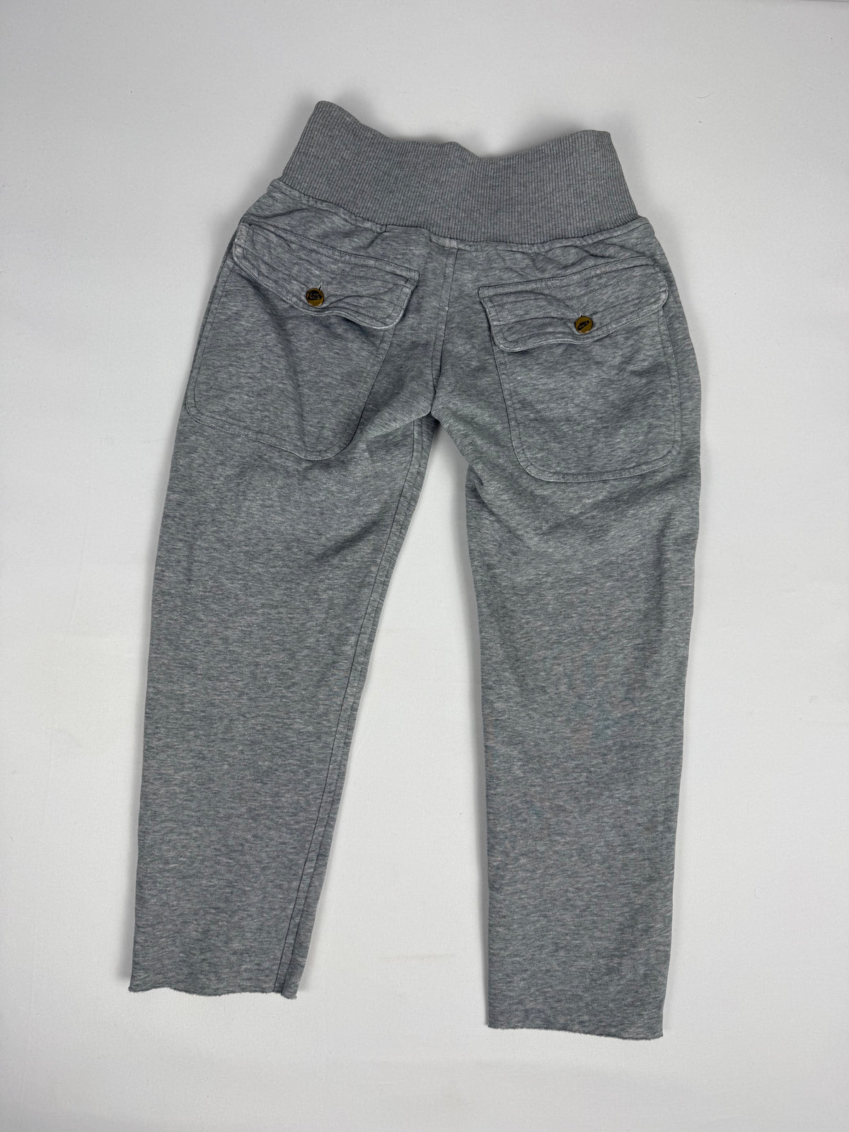 Grey activewear cotton capri pants (XS)
